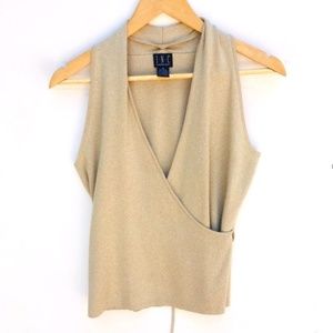 I•N•C Gold Glitter Halter Top • Medium